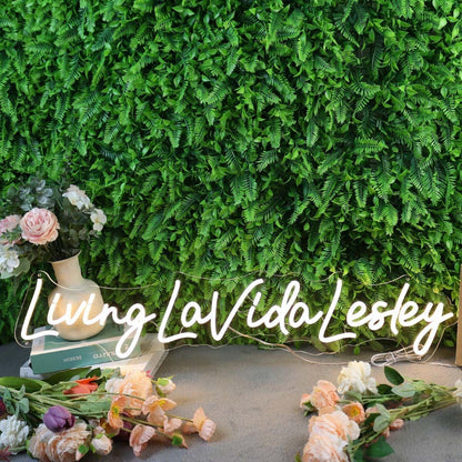 Living La Vida Lesley Yellow Led Neon Sign - Shineneon