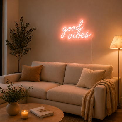 Living Room Outline LED Neon Sign Home Art main product image