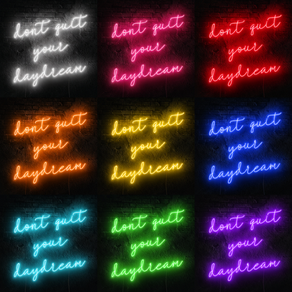 Living Room Square Wall Decor LED Neon Sign Home Art color grid