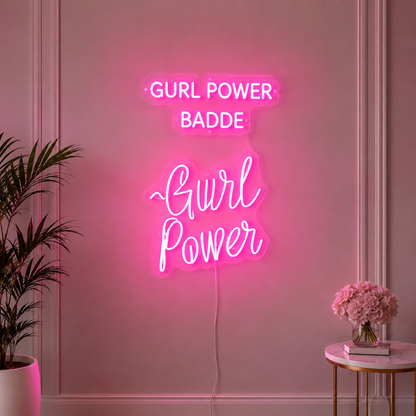 Living Room Vertical Wall Decor LED Neon Sign Home Art main product image