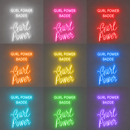 Living Room Vertical Wall Decor LED Neon Sign Home Art color grid