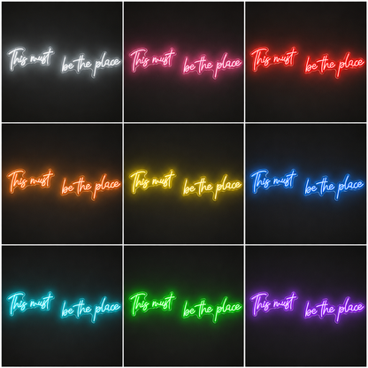 Living Room Wall Decor LED Neon Sign color grid