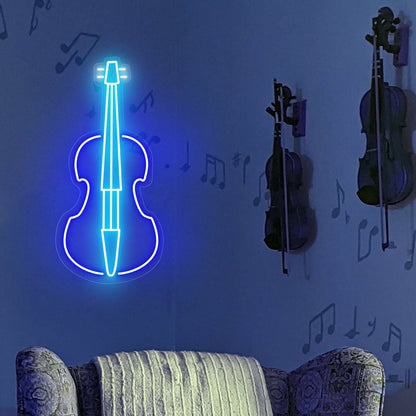 Living Space Music Studio Or Next Event With The Cello Music Neon Sign | Shineneon