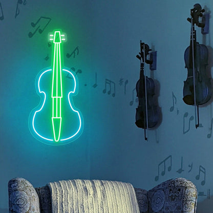 Living Space Music Studio Or Next Event With The Cello Music Neon Sign | Shineneon