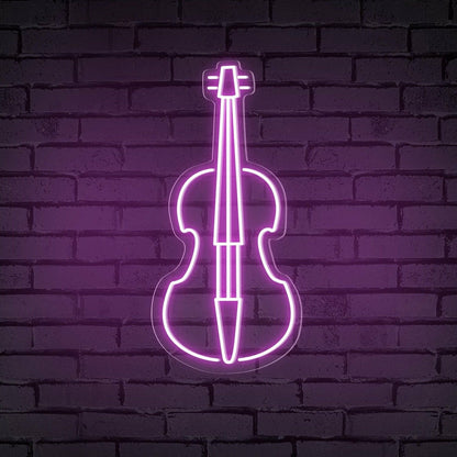 Living Space Music Studio Or Next Event With The Cello Music Neon Sign | Shineneon