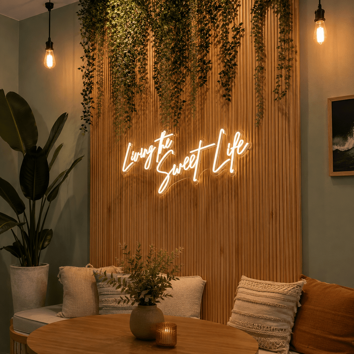 Living The Sweet Life LED Neon Sign - Shineneon