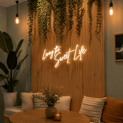 Living The Sweet Life LED Neon Sign - Shineneon
