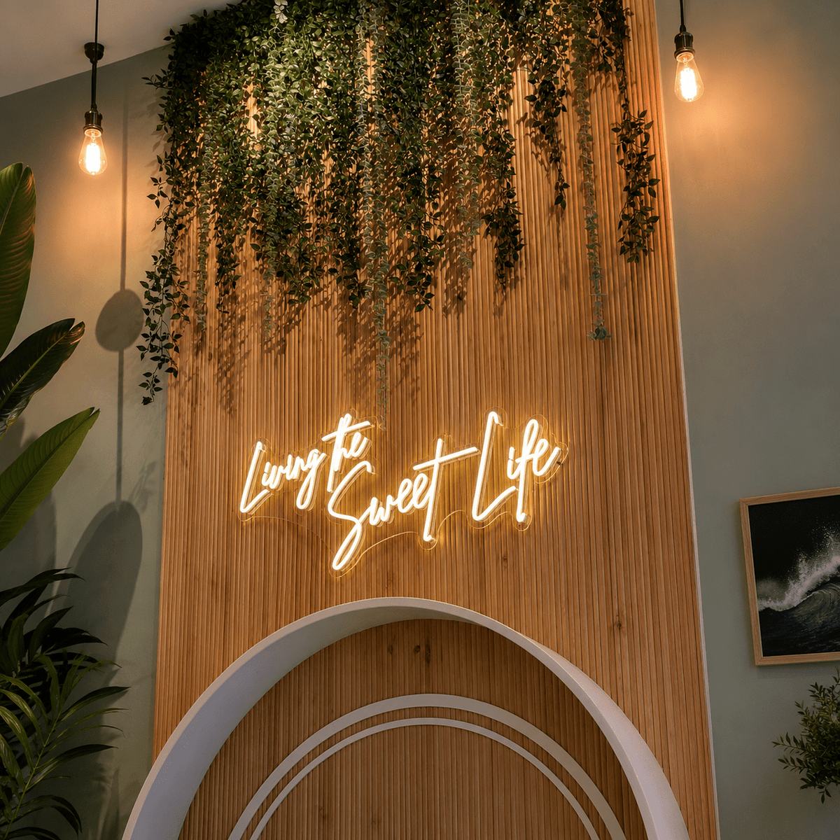 Living The Sweet Life LED Neon Sign - Shineneon