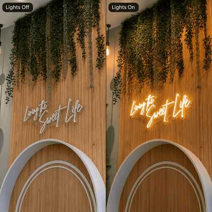 Living The Sweet Life LED Neon Sign - Shineneon
