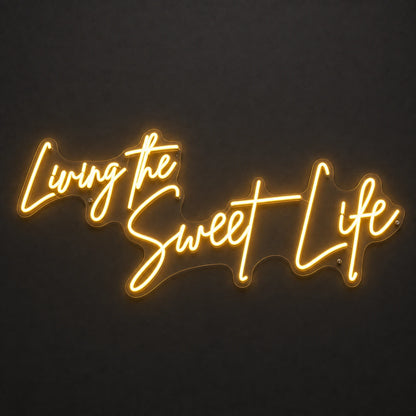 Living The Sweet Life LED Neon Sign Home Garage Wall Decoration main product image