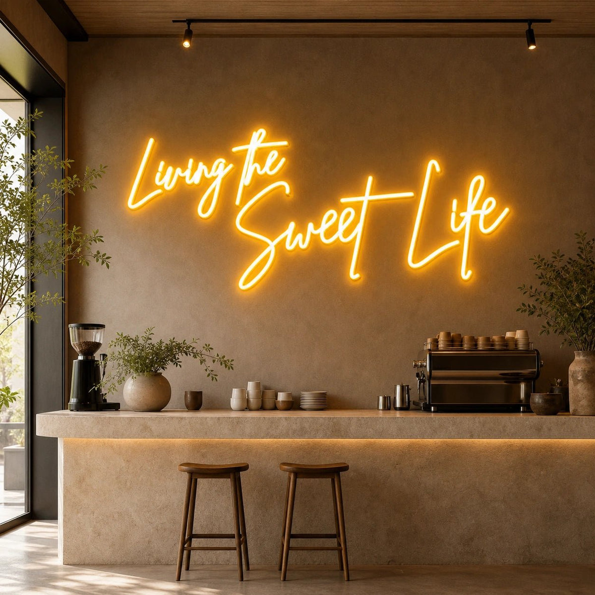 Living The Sweet Life LED Neon Sign Man Cave Neon Sign - Shineneon