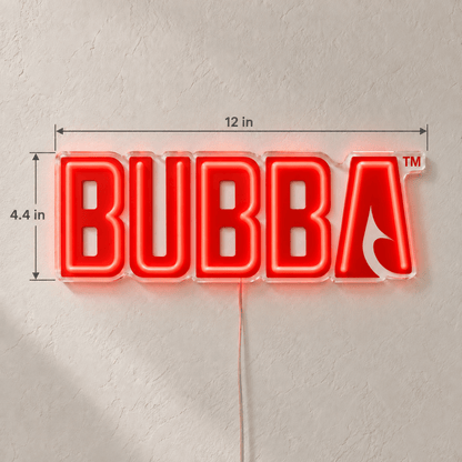 Lizzi's Custom LED Neon Sign - BUBBA 12inch - Shineneon