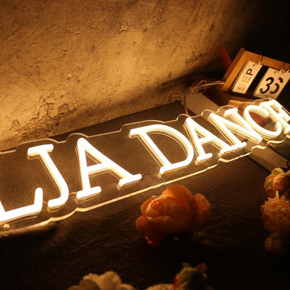 Lja Dance Yellow Led Neon Sign - Shineneon