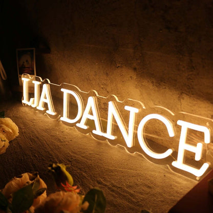 Lja Dance Yellow Led Neon Sign - Shineneon