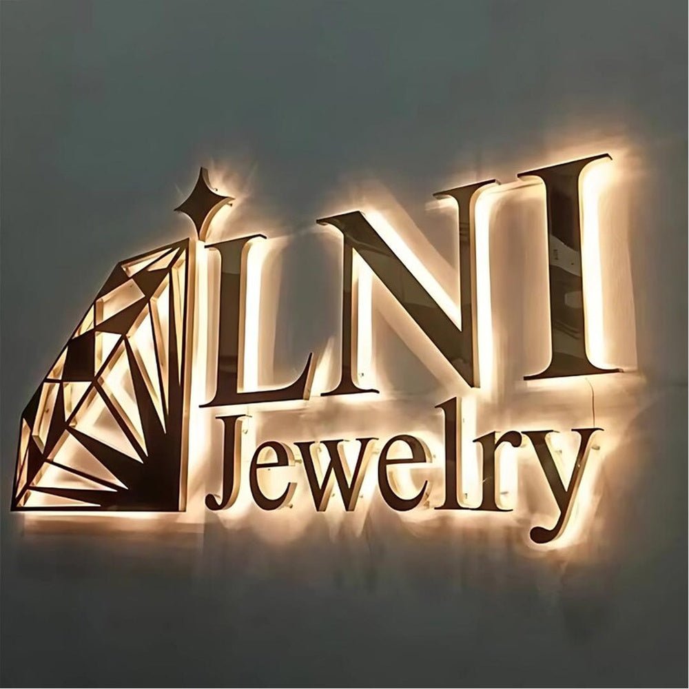 Lnii Jewelry 3D Backlit Channel Letters Led Light Sign - Shineneon