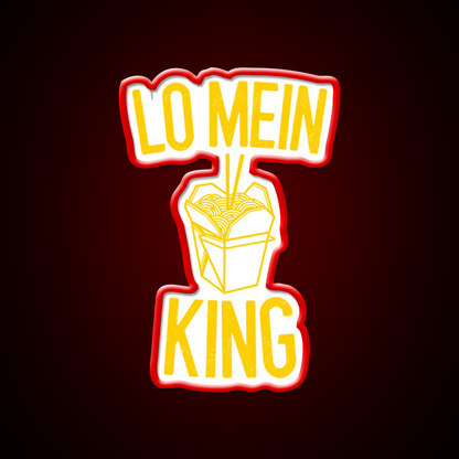 Lo Mein King Lo Mein Gift Led Neon Sign Chinese Food Rgb Color