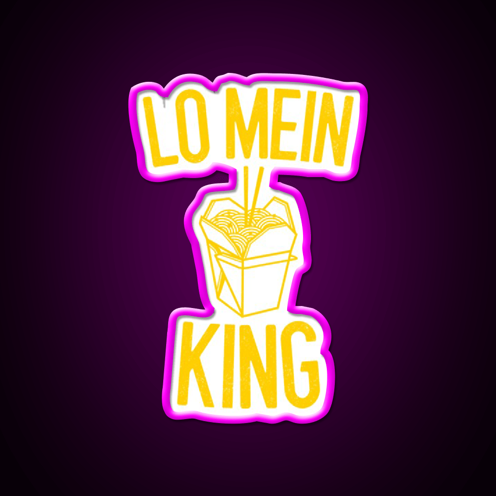 Lo Mein King Lo Mein Gift Led Neon Sign Chinese Food Rgb Color - Shineneon