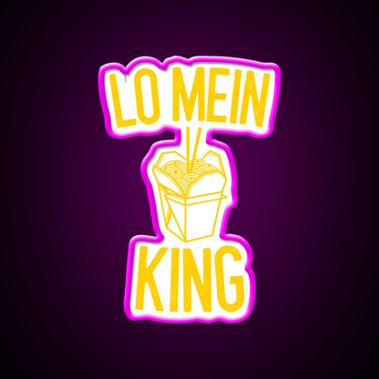 Lo Mein King Lo Mein Gift Led Neon Sign Chinese Food Rgb Color - Shineneon