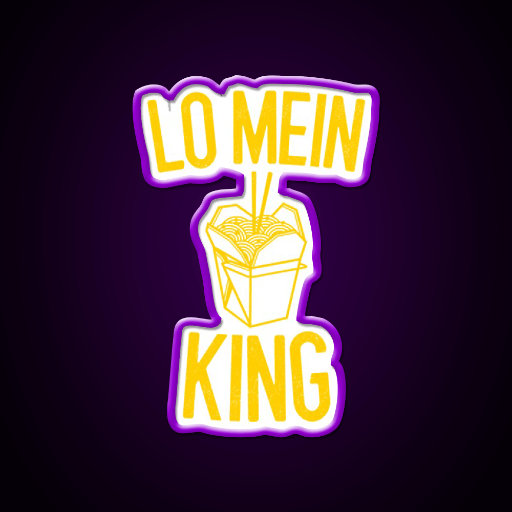 Lo Mein King Lo Mein Gift Led Neon Sign Chinese Food Rgb Color - Shineneon