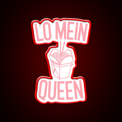 Lo Mein Queen Lo Mein Gift Led Neon Sign Chinese Food Rgb Color