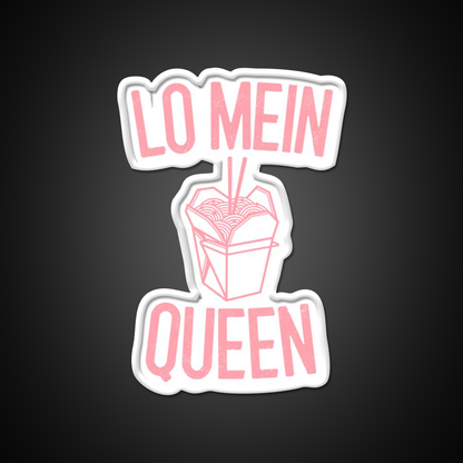 Lo Mein Queen Lo Mein Gift Led Neon Sign Chinese Food Rgb Color