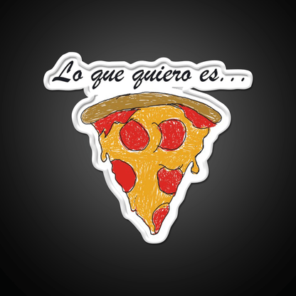 Lo Que Quiero Es Pizza Snack Food Led Neon Sign Rgb Color - Shineneon