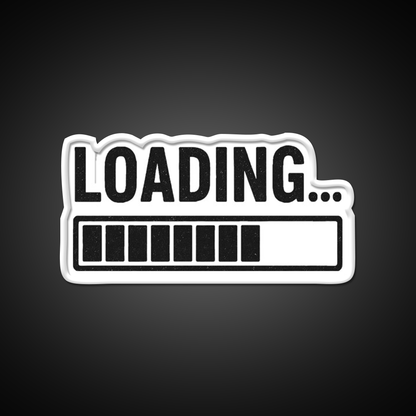 Loading Bar Graphic Funny Tech Progress Man Cave Bar Led Neon Sign Rgb Color