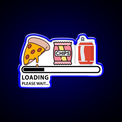 Loading Snacks Please Wait Man Cave Bar Led Neon Sign Rgb Color