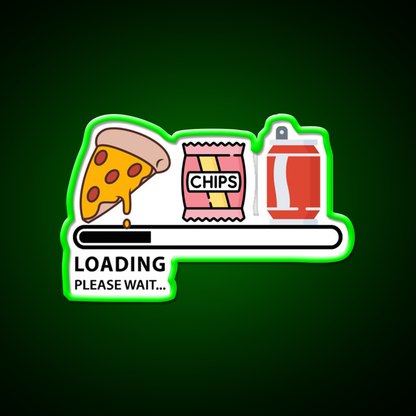 Loading Snacks Please Wait Man Cave Bar Led Neon Sign Rgb Color