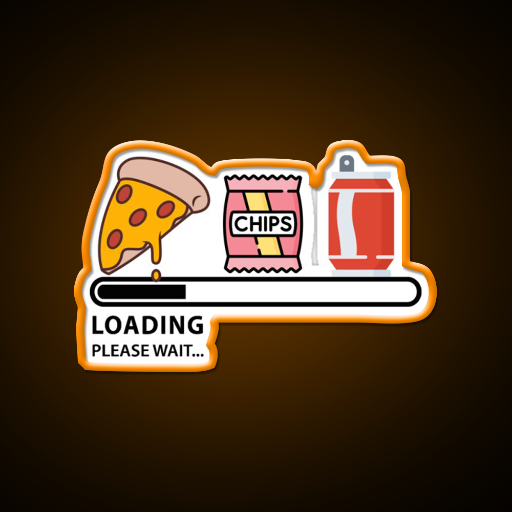 Loading Snacks Please Wait Man Cave Bar Led Neon Sign Rgb Color