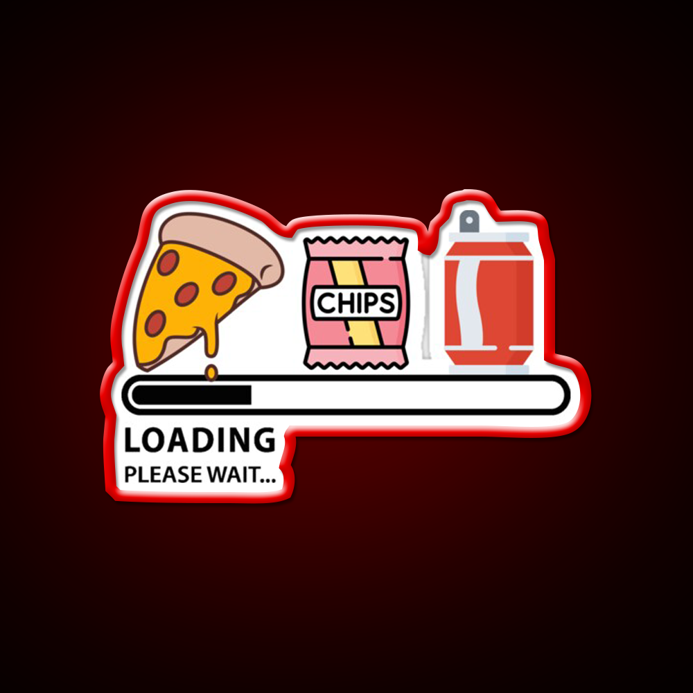 Loading Snacks Please Wait Man Cave Bar Led Neon Sign Rgb Color