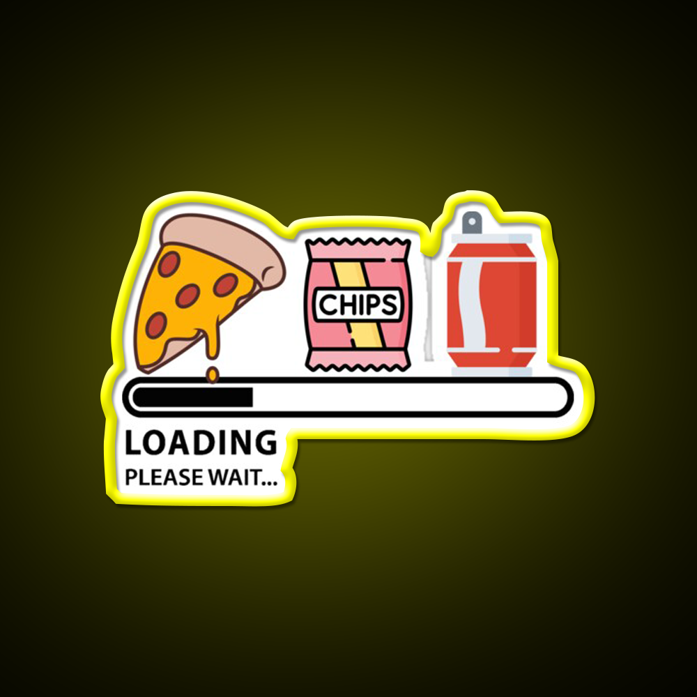 Loading Snacks Please Wait Man Cave Bar Led Neon Sign Rgb Color