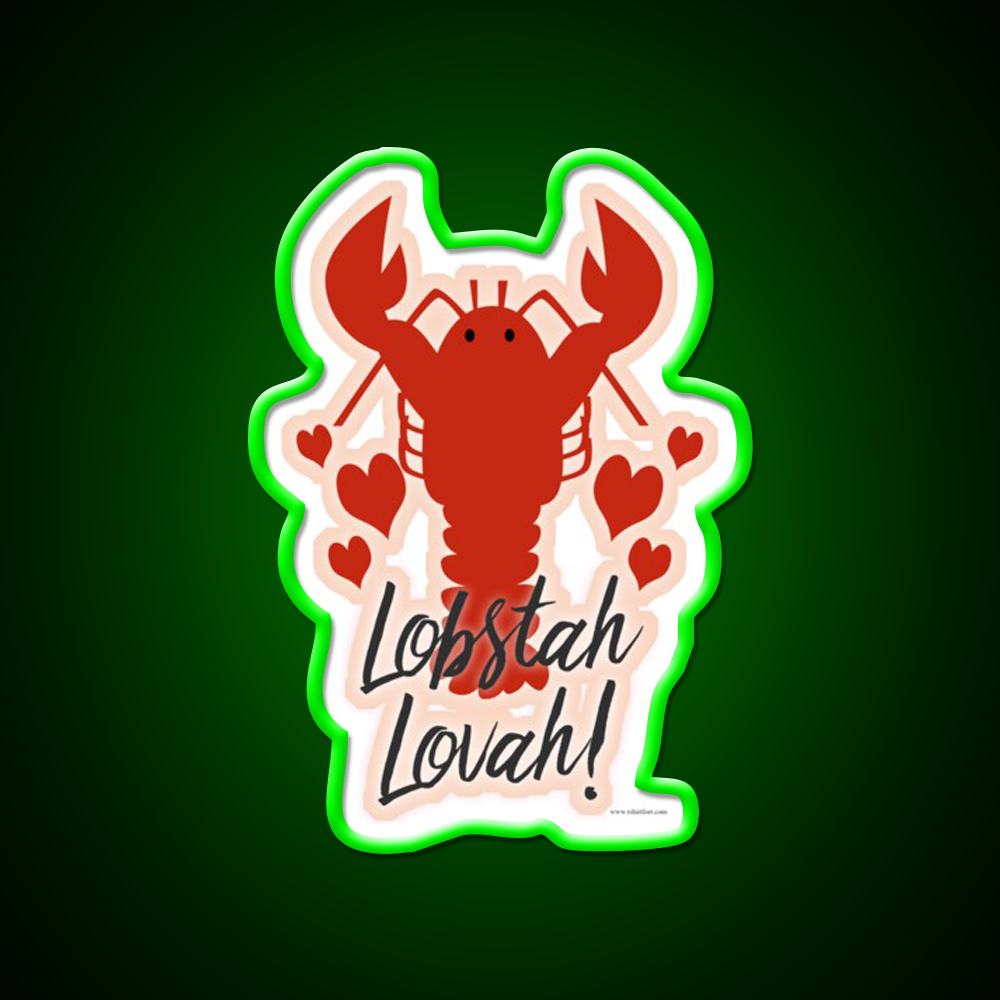 Lobster Lovin Lobstah Lovah Man Cave Bar Led Neon Sign Rgb Color