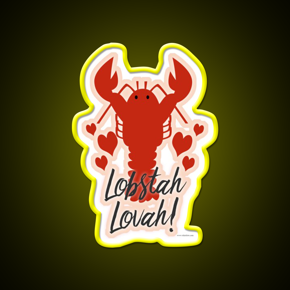 Lobster Lovin Lobstah Lovah Man Cave Bar Led Neon Sign Rgb Color
