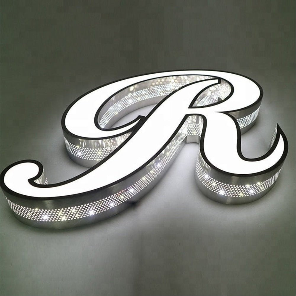 Lobster R 3D Frontlit And Backlit Channel Letter Led Light Sign - Shineneon