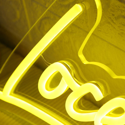 Loced In With P Yellow Led Neon Sign - Shineneon
