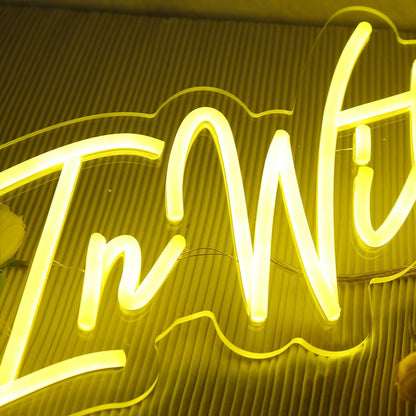 Loced In With P Yellow Led Neon Sign - Shineneon