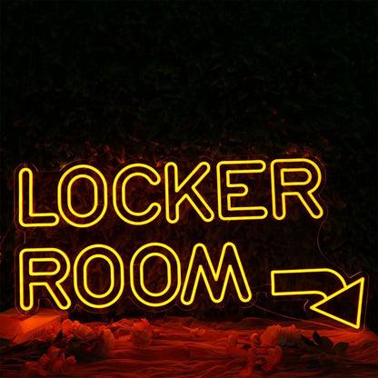 Locker Room Yellow Led Neon Sign | Shineneon