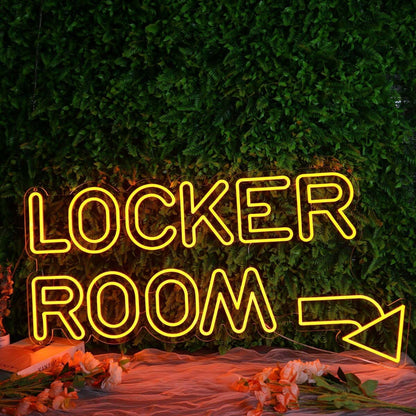 Locker Room Yellow Led Neon Sign | Shineneon