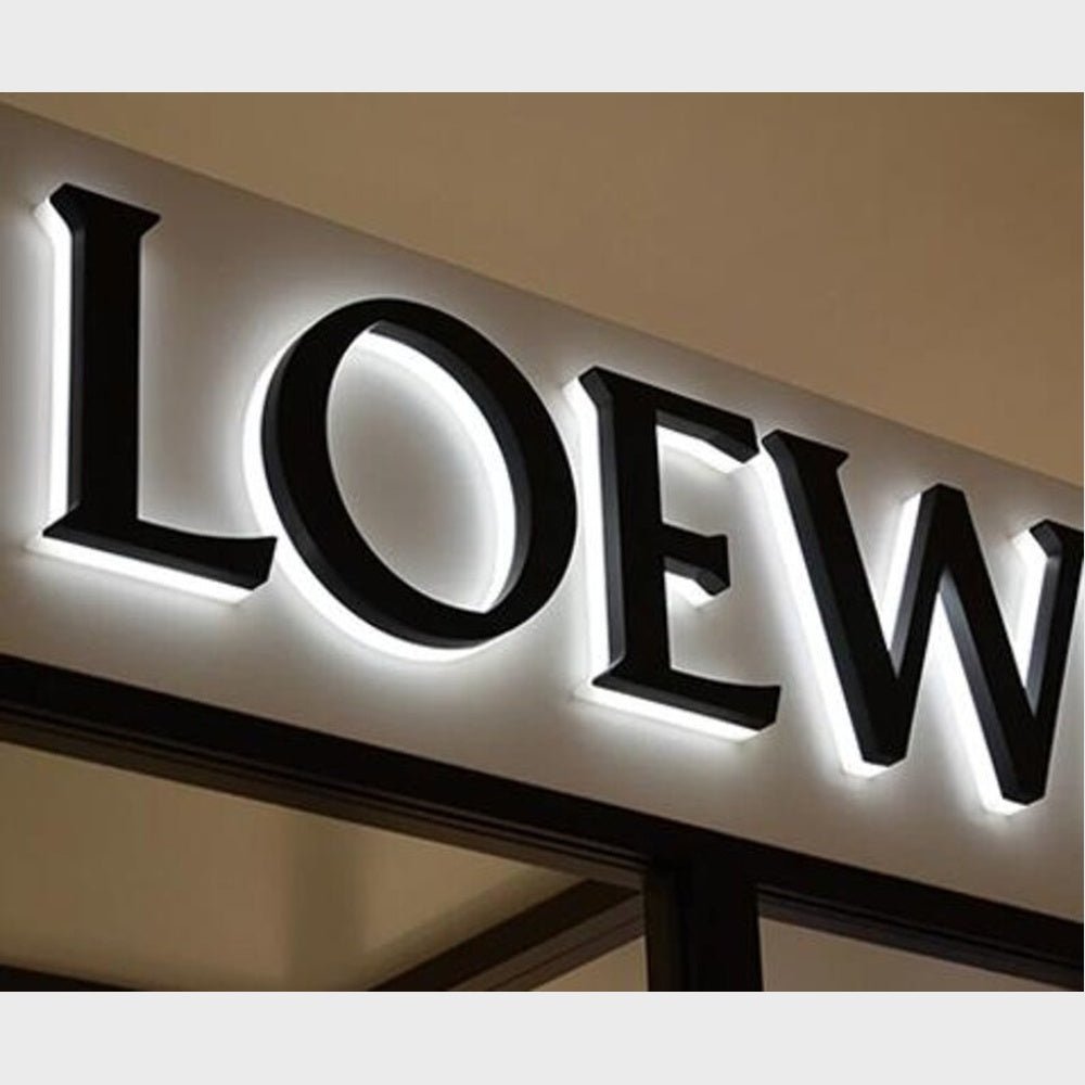 Loew 3D Backlit Channel Letters Led Light Sign - Shineneon