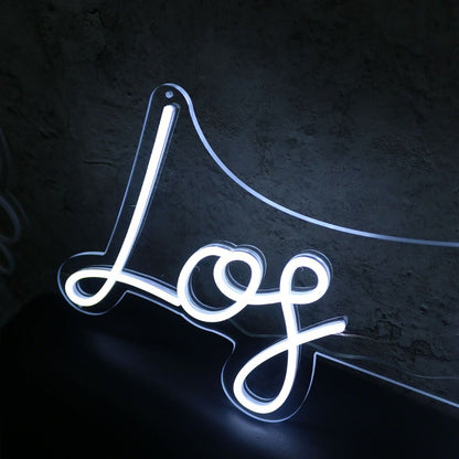 Log Pagillag White Led Neon Sign - Shineneon