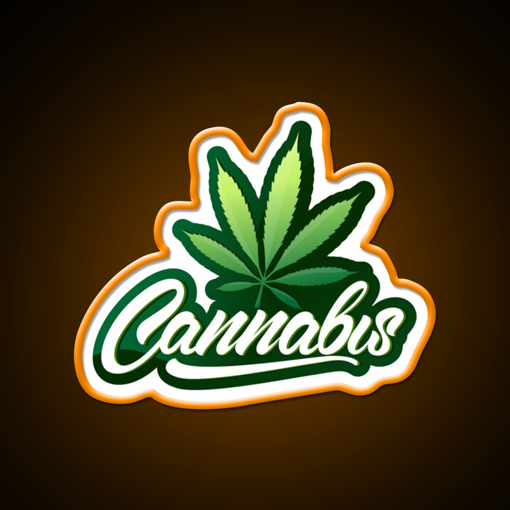 Logo 2 Hemp Inspired Green Leaf Led Neon Sign Rgb Color - LED neon sign view 6