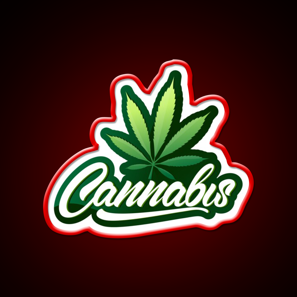 Logo 2 Hemp Inspired Green Leaf Led Neon Sign Rgb Color - LED neon sign view 10