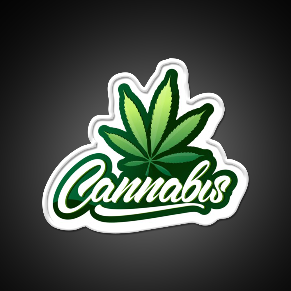 Logo 2 Hemp Inspired Green Leaf Led Neon Sign Rgb Color - LED neon sign view 11