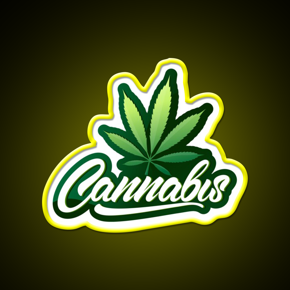 Logo 2 Hemp Inspired Green Leaf Led Neon Sign Rgb Color - LED neon sign view 7