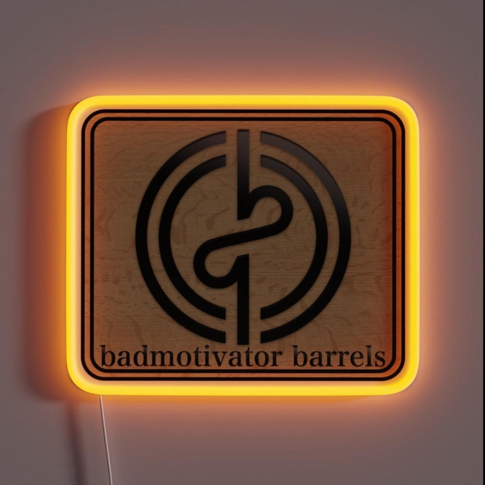 Logo And Name Color Embossed Rgb Led Neon Sign - Custom LED neon sign front view