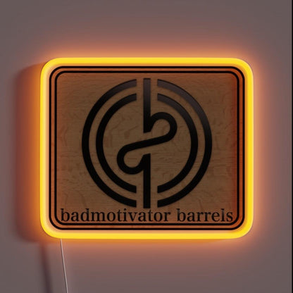 Logo And Name Color Embossed Rgb Led Neon Sign - Custom LED neon sign front view