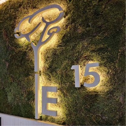 Logo E 15 3D Backlit Channel Letters Led Light Sign