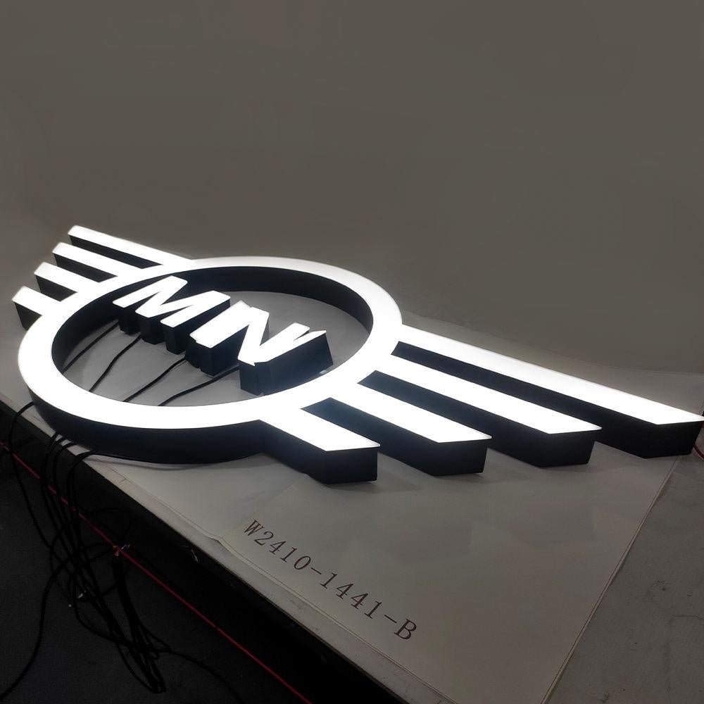 Logo Min 3D Frontlit Letters Metal Led Sign - Shineneon