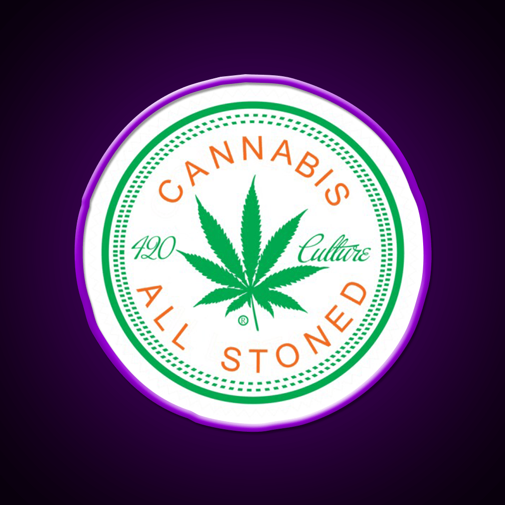 Logorythm Hemp Inspired Green Leaf Led Neon Sign Rgb Color - Shineneon